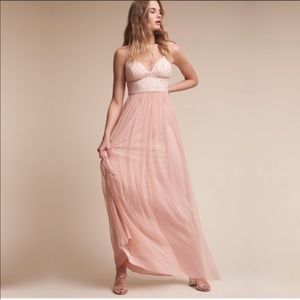 BHLDN Brit dress in blush